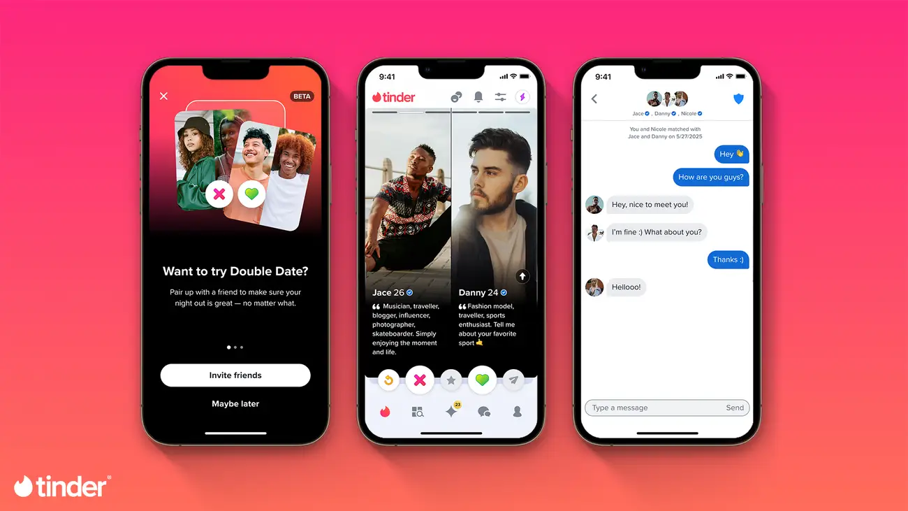 Tinder now lets you go on double dates
